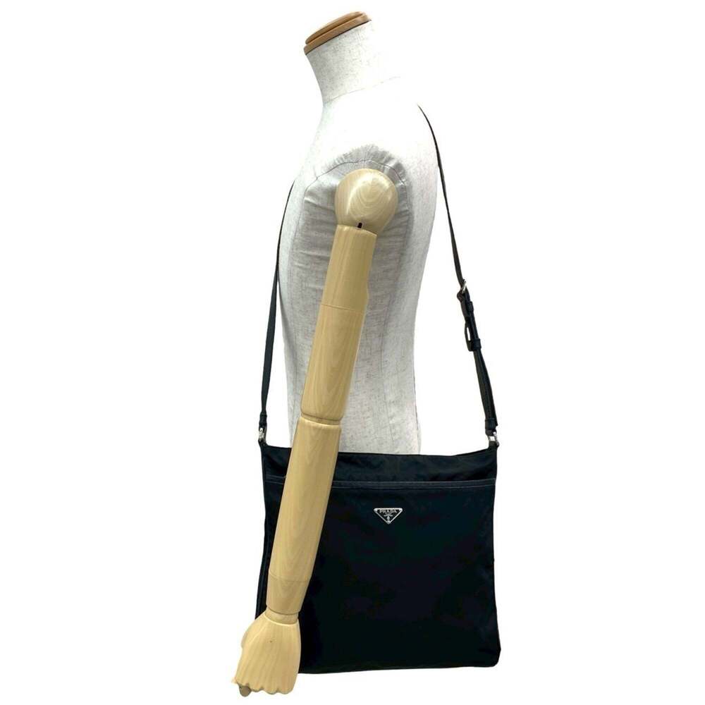 PRADA Black Leather Shoulder Bag - Picture 2 of 10